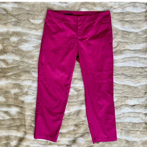 KUT FROM THE KLOTH Magenta Skinny Crop Trousers - Picture 2 of 5